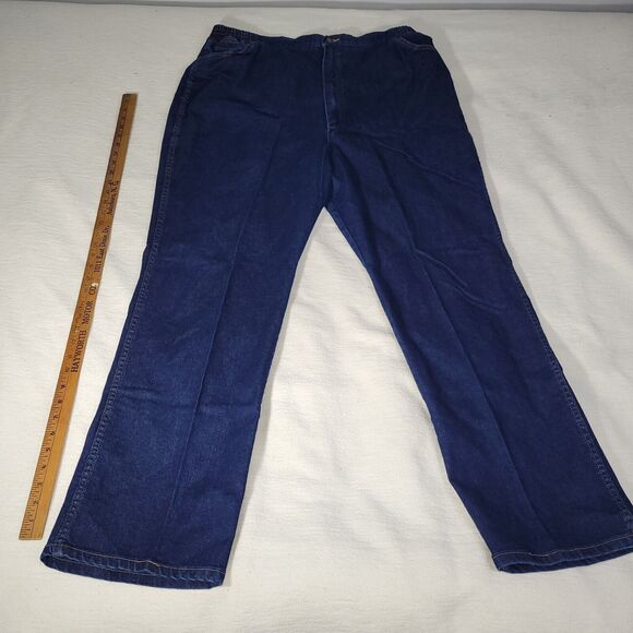 Wrangler Jeans Women Size 44 Blue Denim Straight Leg Plus Size W0715NV Workwear - Picture 7 of 16